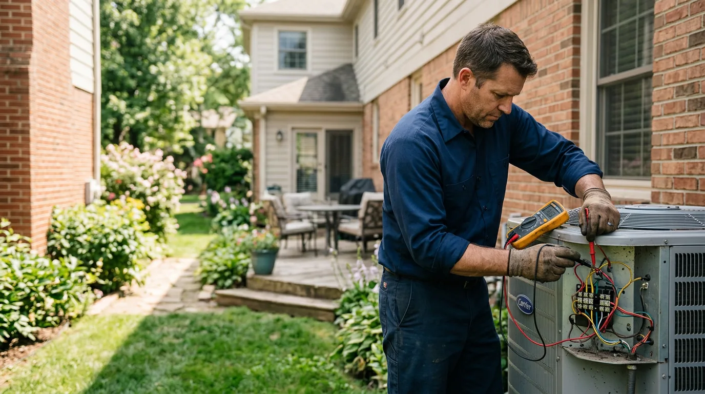 HVAC technician working near Corinth, VT